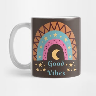 Good Vibes Rainbow Design Mug